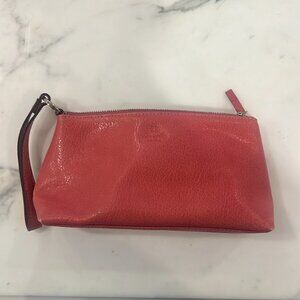 Kate Space Vintage Pink Leather Wristlet with Inside Pocket